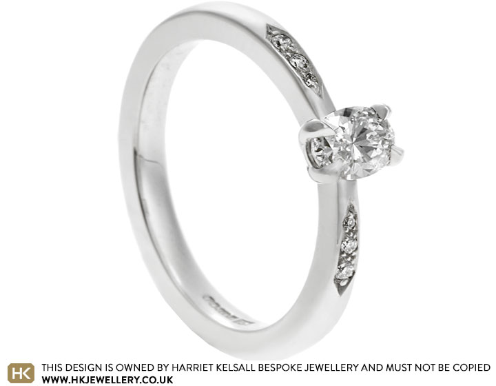 Ashlea's Palladium Diamond Engagement Ring