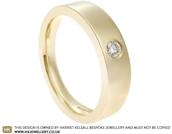 Wendy's 9ct Yellow Gold and Diamond Memory Ring