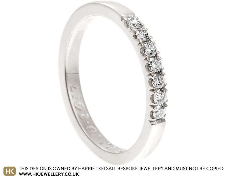 Helena's Fairtrade White Gold Diamond Eternity Ring