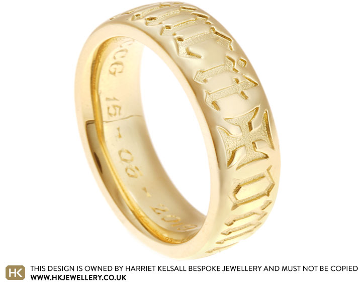 Neal's Medieval Inspired Heavy 18ct Yellow Gold Ring