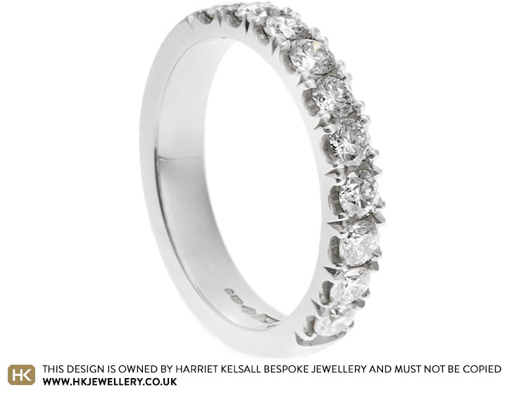 Jemma S Stunning Platinum And Scallop Set Diamond Wedding Ring,School Spirit Designs For T Shirts