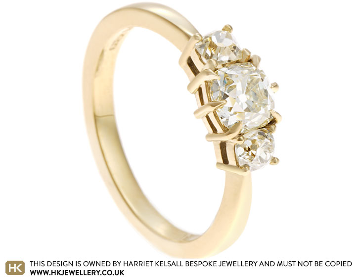 Harley's Gold and Diamond Surprise Engagement Ring