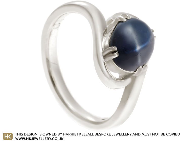 Annalise's 9ct White Gold and Star Sapphire Dress Ring