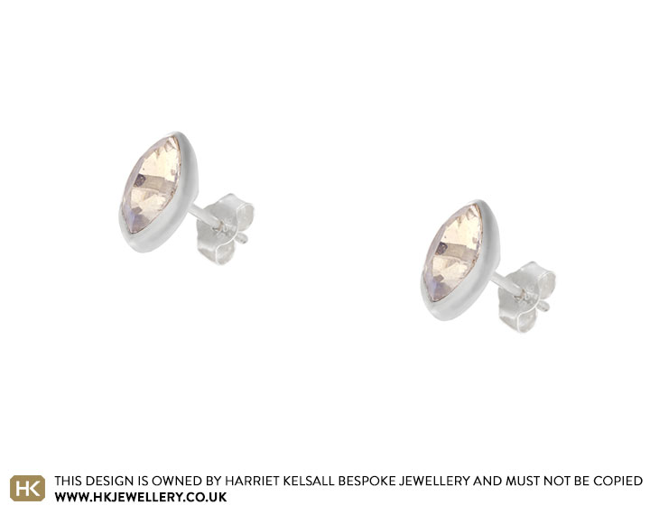 Rainbow Moonstone Stud Earrings – Robindira Unsworth