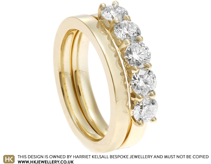 Sarah's 9ct Yellow Gold and Diamond Engagement Ring