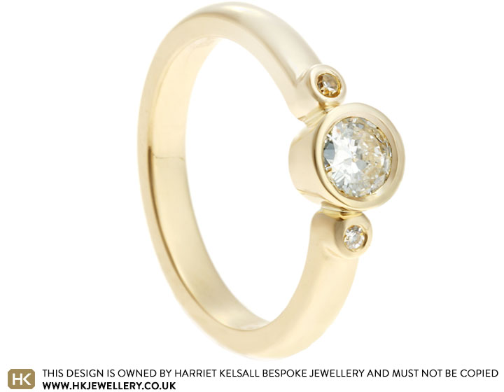 Sue's Fairtrade 9ct Yellow Gold Diamond Dress Ring