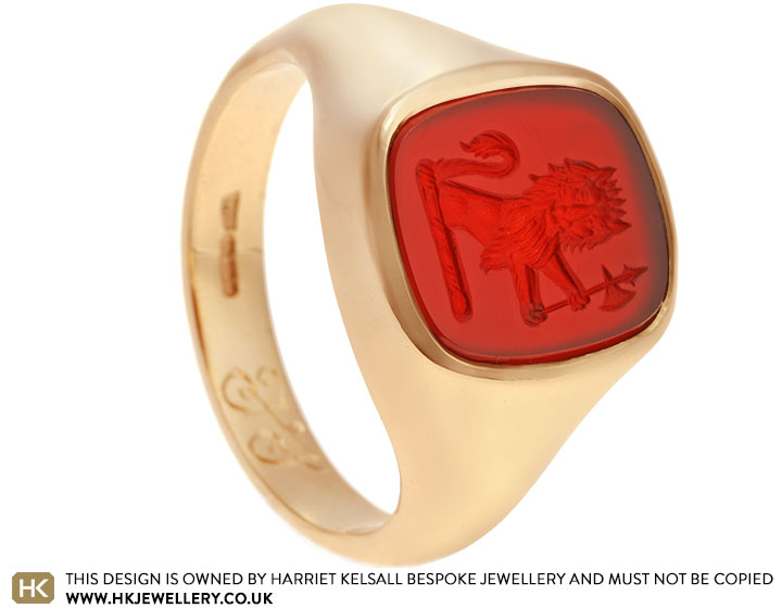 Jonathan's 9ct Yellow Gold Inherited Seal Signet Ring