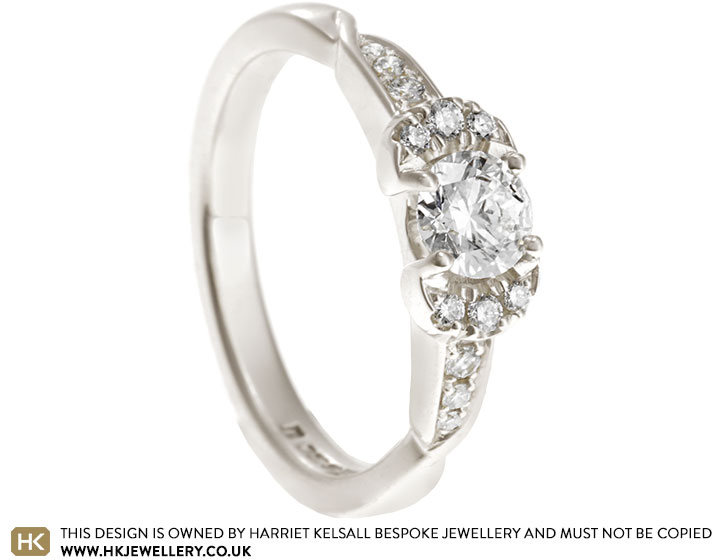 Chloe's Fairtrade 9ct White Gold and Diamond Engagement Ring