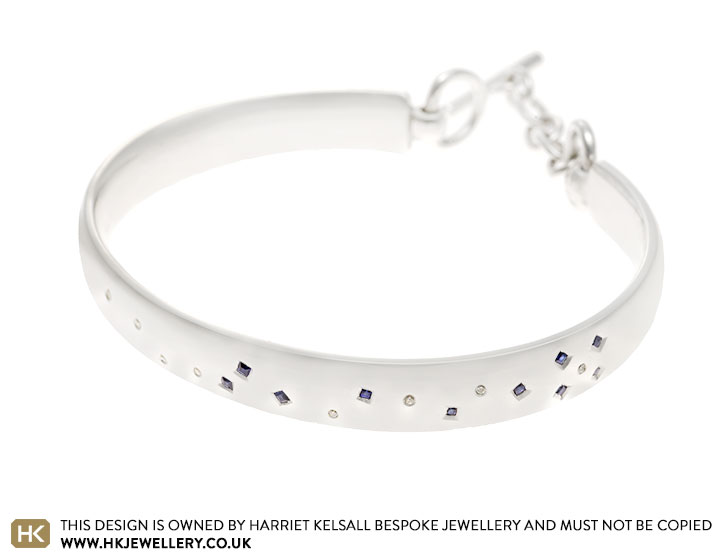 Phillipa's Sterling Silver Scatter Set Bangle