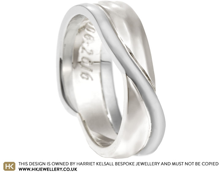 Martin's 9ct White Gold and Platinum Memorial Ring