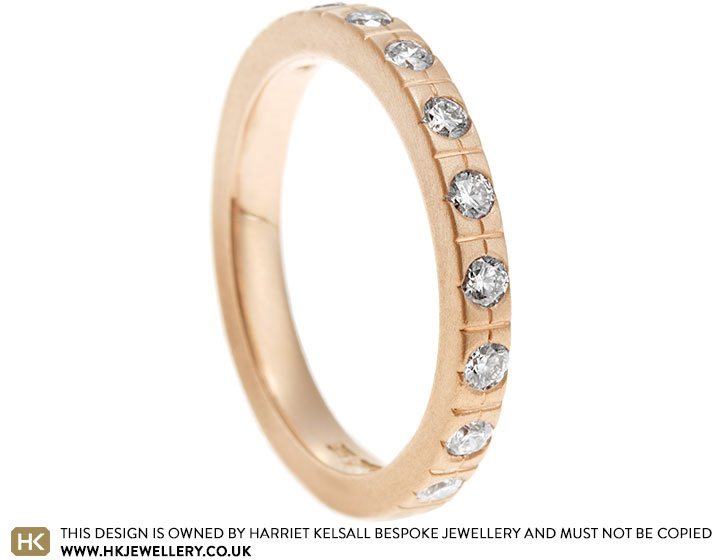 Rachel's Fairtrade 9ct Rose Gold and Diamond Eternity Ring