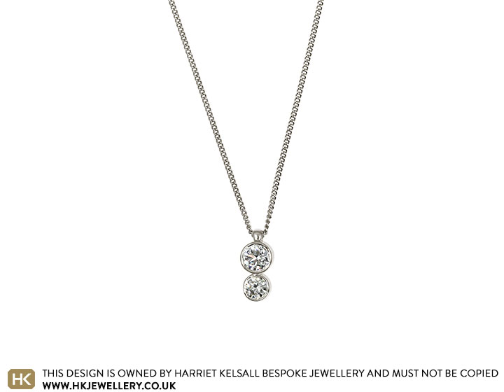 Victoria's 9ct White Gold Diamond Pendant