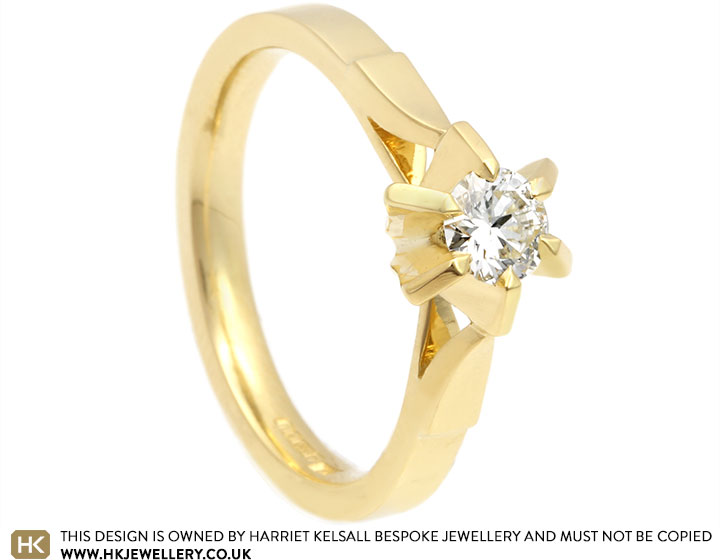 Josie's 18ct Yellow Gold Engagement Ring Redesign