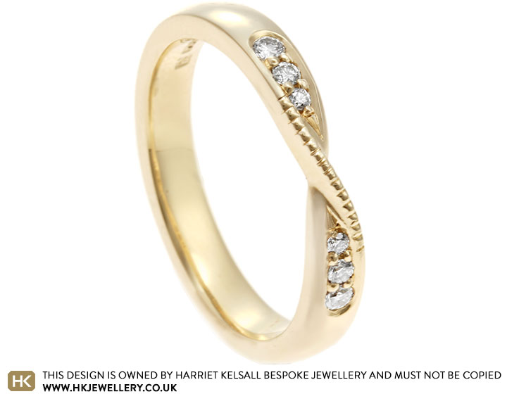 Yellow gold diamond eternity on sale rings