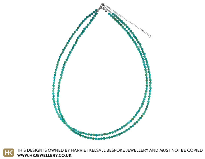 Arizona Turquoise Double Strand Necklace