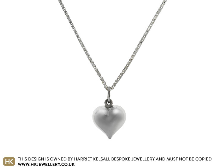 Polished Sterling Silver Heart Pendant