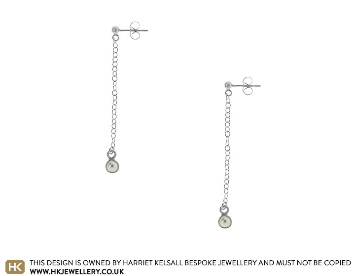 Burberry Silver Asymmetrical Chain Drop Earrings for Women Online India at  Darveyscom