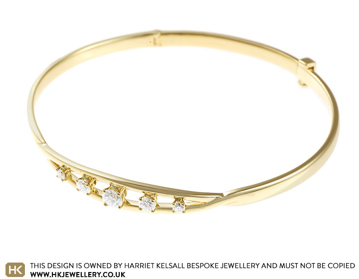 Jackie's 18ct Yellow Gold and Diamond Bracelet