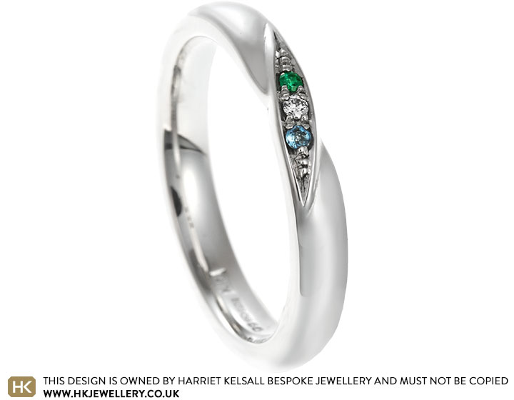 Ruhsen's Sterling Silver and Birthstone Eternity Ring