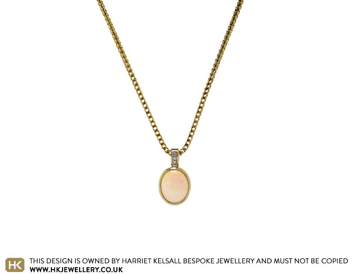 Kirstie's 9ct Yellow Gold and Opal Pendant