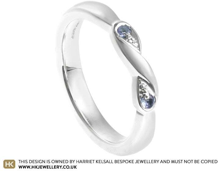 Nikki's Sterling Silver Tanzanite Twist Engagement Ring