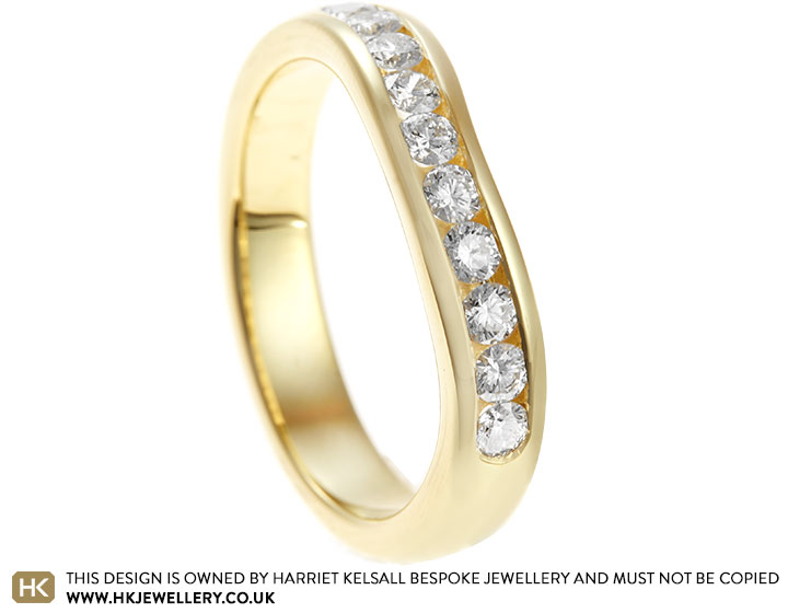 Victoria's Bespoke Fitted 18ct Yellow Gold And Diamond Eternity Ring