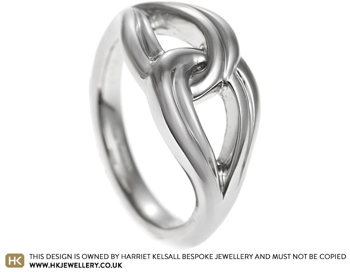 Emma's Platinum Knot Dress Ring