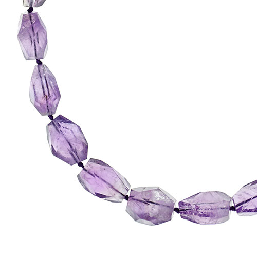 Faceted hot sale bead necklace