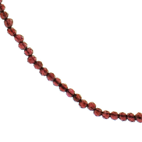 Sterling Silver Garnet Pendant & Chain | Garnet Jewellery|UK