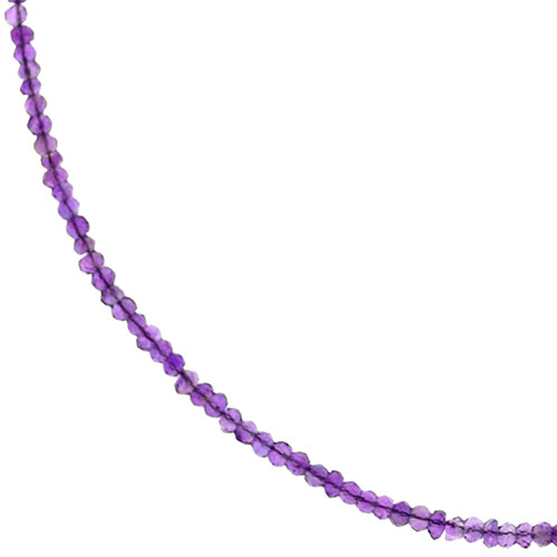 Amethyst on sale beaded necklace