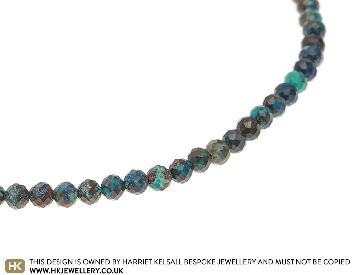 Chrysocolla Single Stranded Bracelet