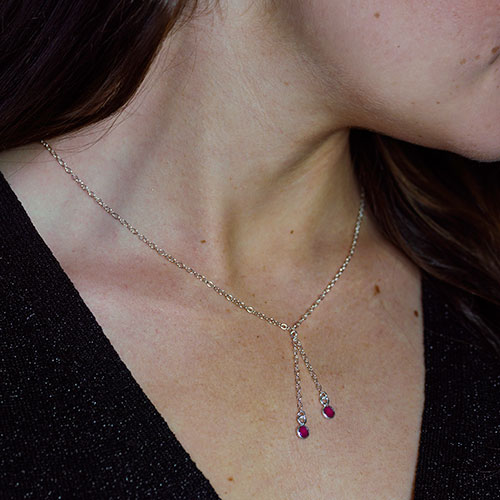 Delicate 2025 ruby necklace