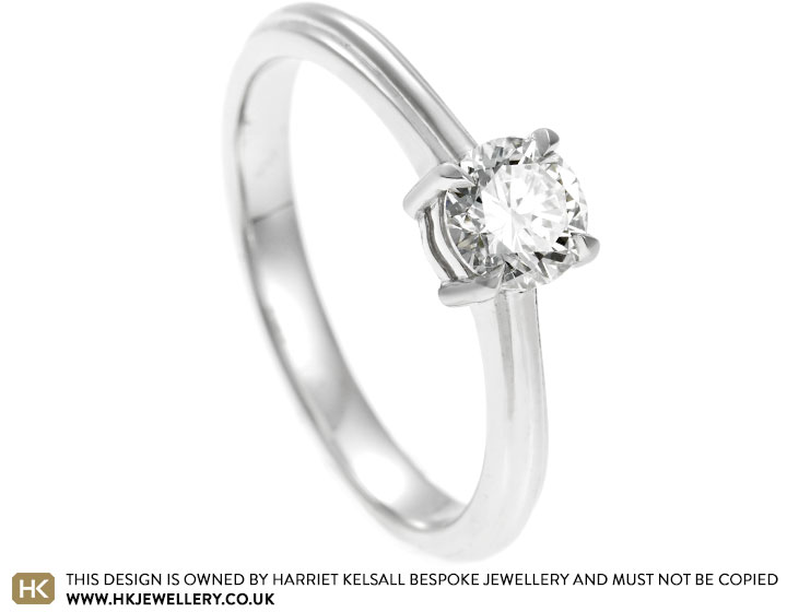 Bethany's Platinum and 0.50ct Diamond Engagement Ring