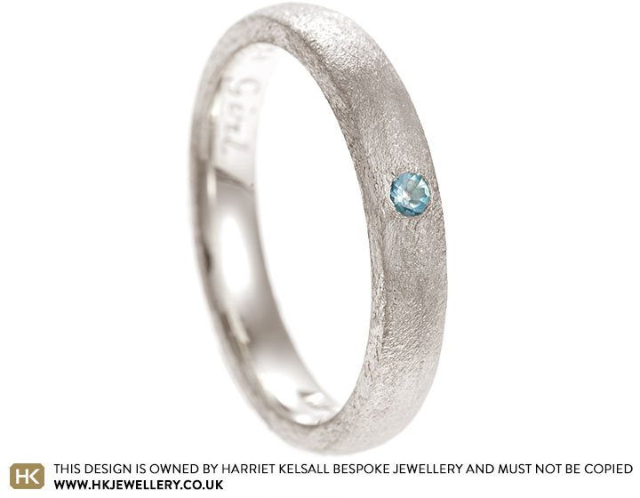 Emily's 9ct White Gold And Topaz Dress Ring