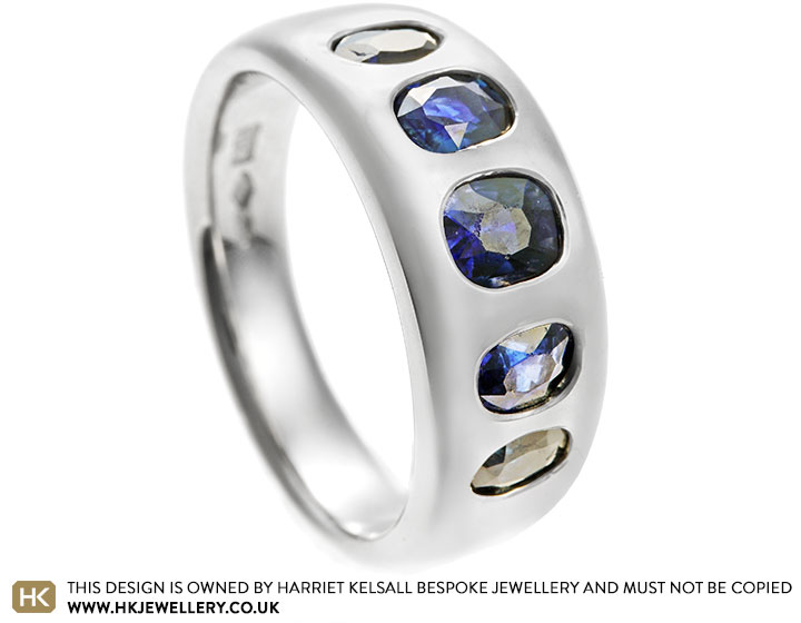 Andrea's Platinum and Inherited Sapphire Dress Ring