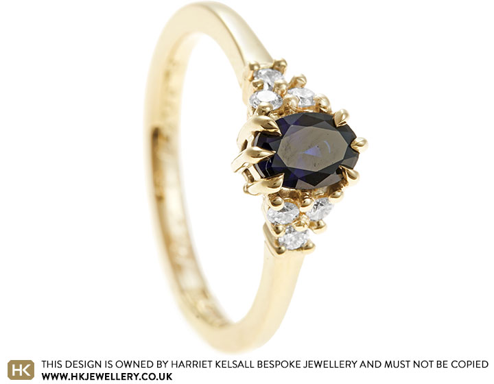 Sam's Laboratory-Grown Sapphire and Fairtrade Gold Engagement Ring