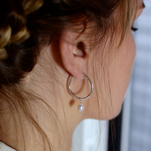 Hoop earrings deals with detachable drops