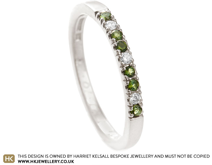 Cara's 9ct White Gold and Birthstone Eternity Ring