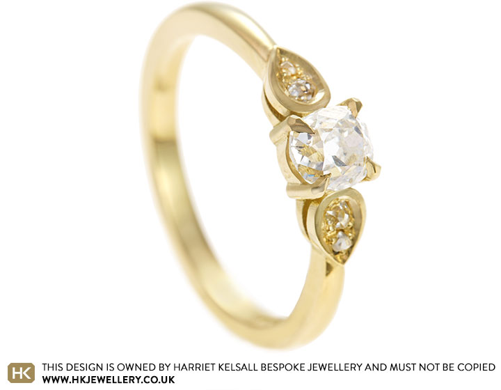 Lily's 18ct Yellow Gold and Inherited Diamond Engagement Ring