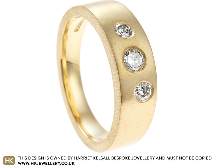 Mary's Re-Designed Ring Using Her Own Gold And Diamonds