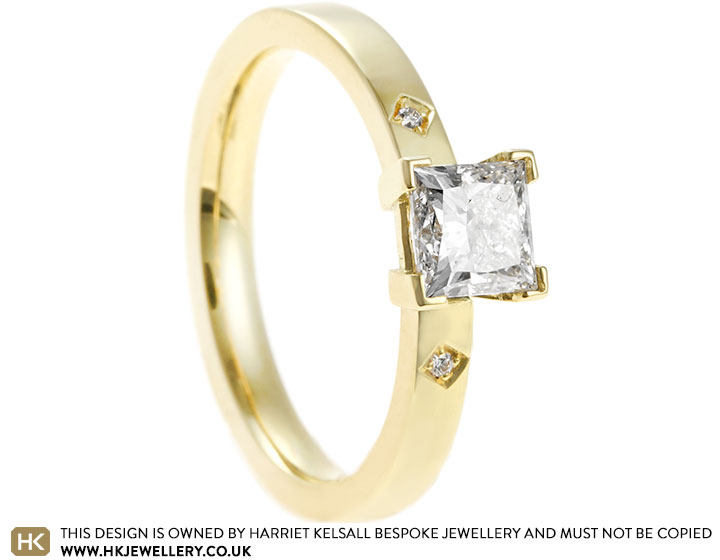 Abbie's Surprise 18ct Yellow Gold and Laboratory Grown Diamond Engagement Ring