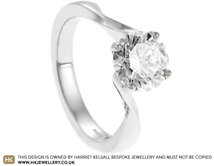 Jennifer's Platinum 1.5ct Laboratory Grown Diamond Engagement Ring