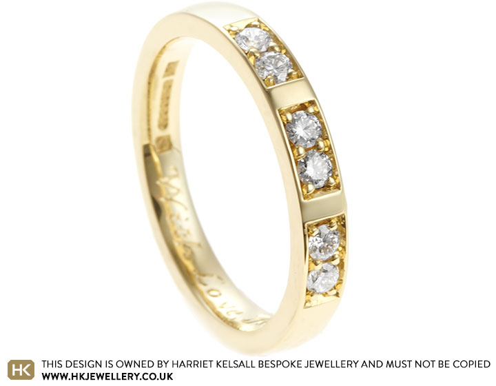 Carole's Fairtrade 18ct Yellow Gold and Diamond Eternity Ring