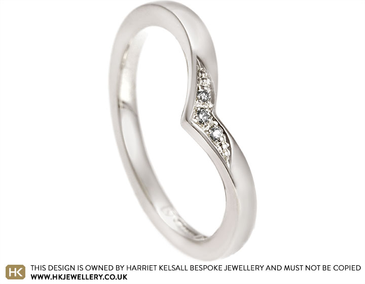 Naomi's Fairtrade White Gold and Diamond Wedding Ring