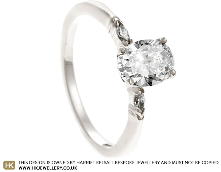 Rebecca's 9ct White Gold And Laboratory Grown Diamond Engagement Ring