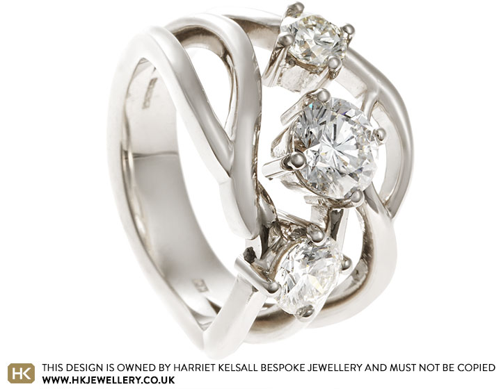 Ellen's Redesigned 18ct White Gold and Diamond Dress Ring