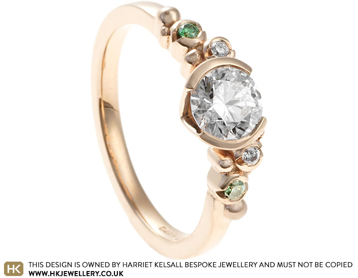 Charlotte's Rose Gold and Laboratory Grown Diamond Engagement Ring