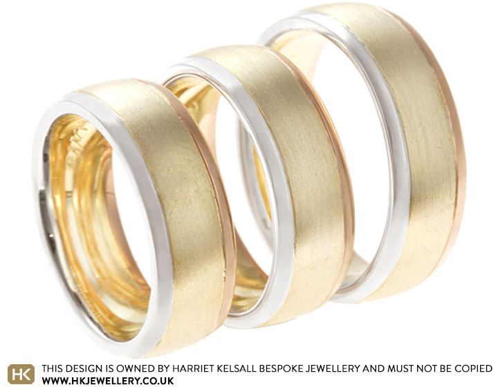 Lorraine's Mixed Metal Sentimental Gold Dress Rings