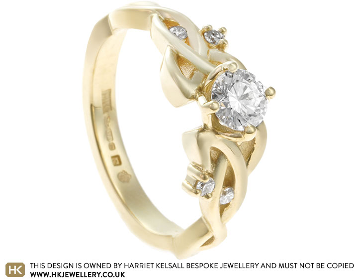 Andreea's Fairtrade Yellow Gold and Laboratory Grown Diamond Engagement Ring