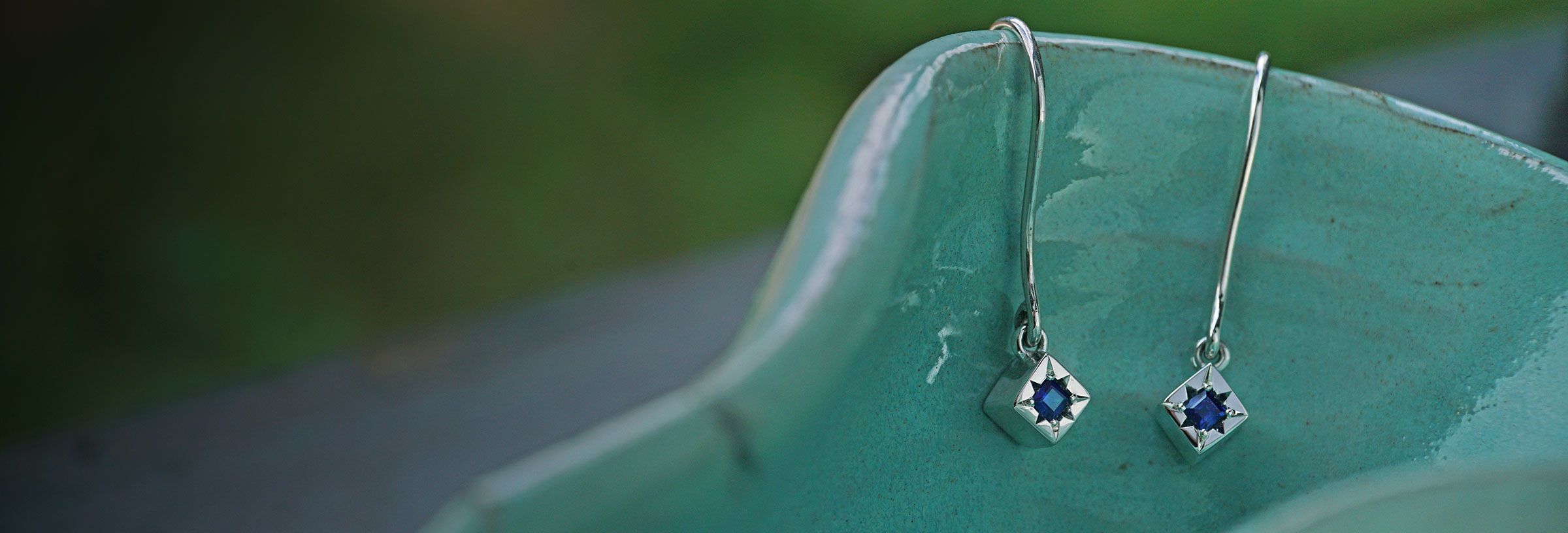 sterling-silver-and-princess-cut-sapphire-drop-earrings